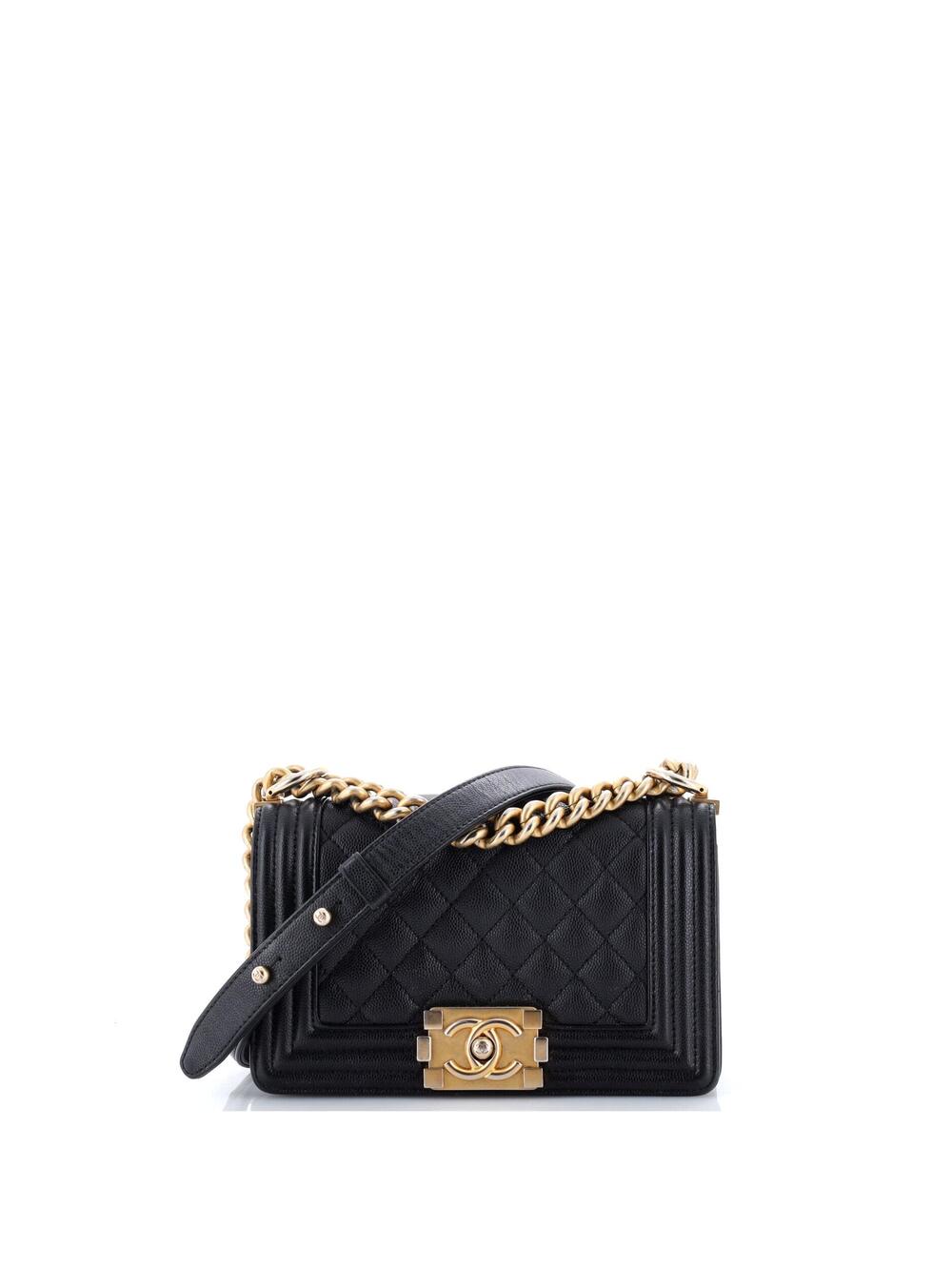 Chanel Boy Flap Bag Quilted Caviar #336002C43B